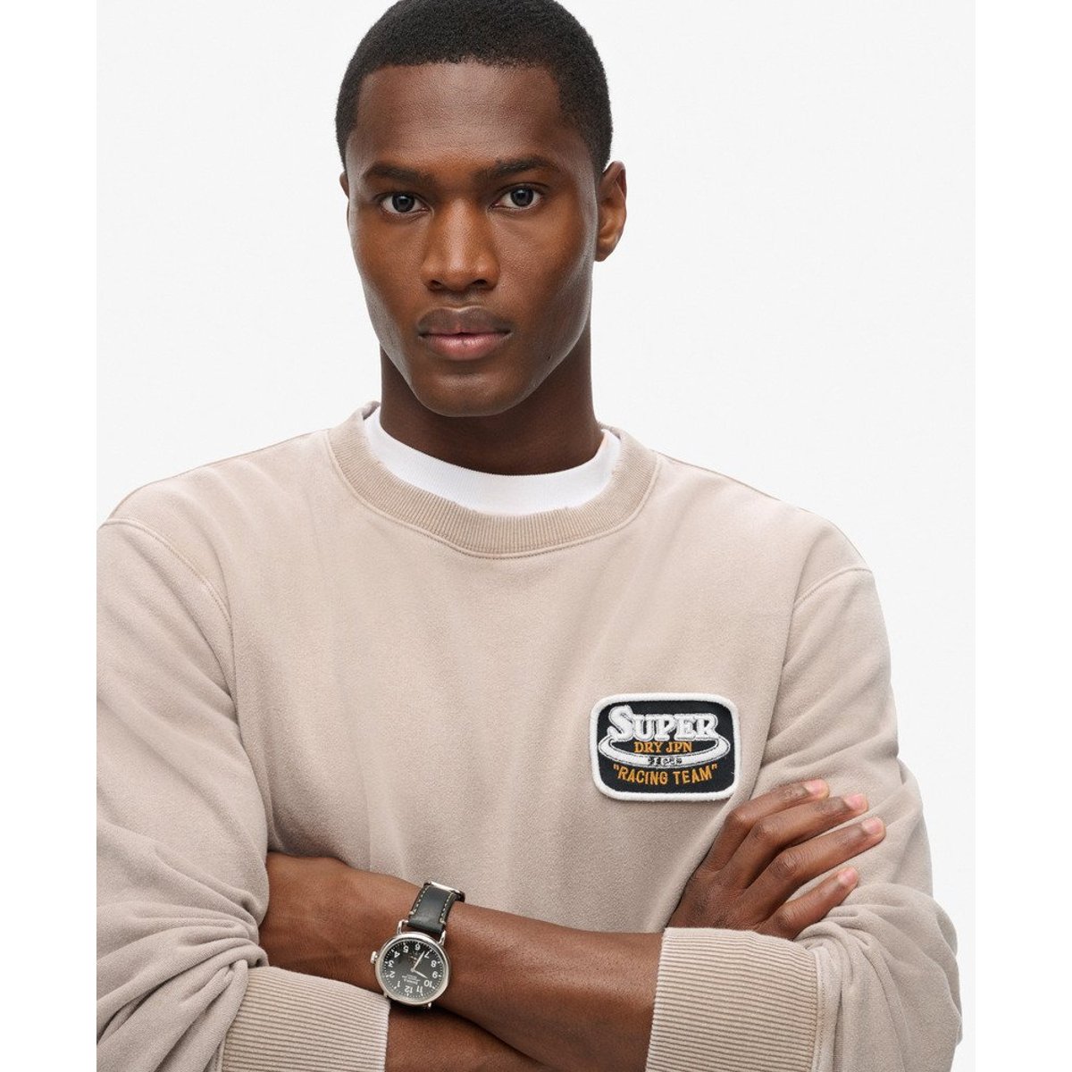 Sweat ras-du-cou ample Mechanic pierre de lune, SUPERDRY