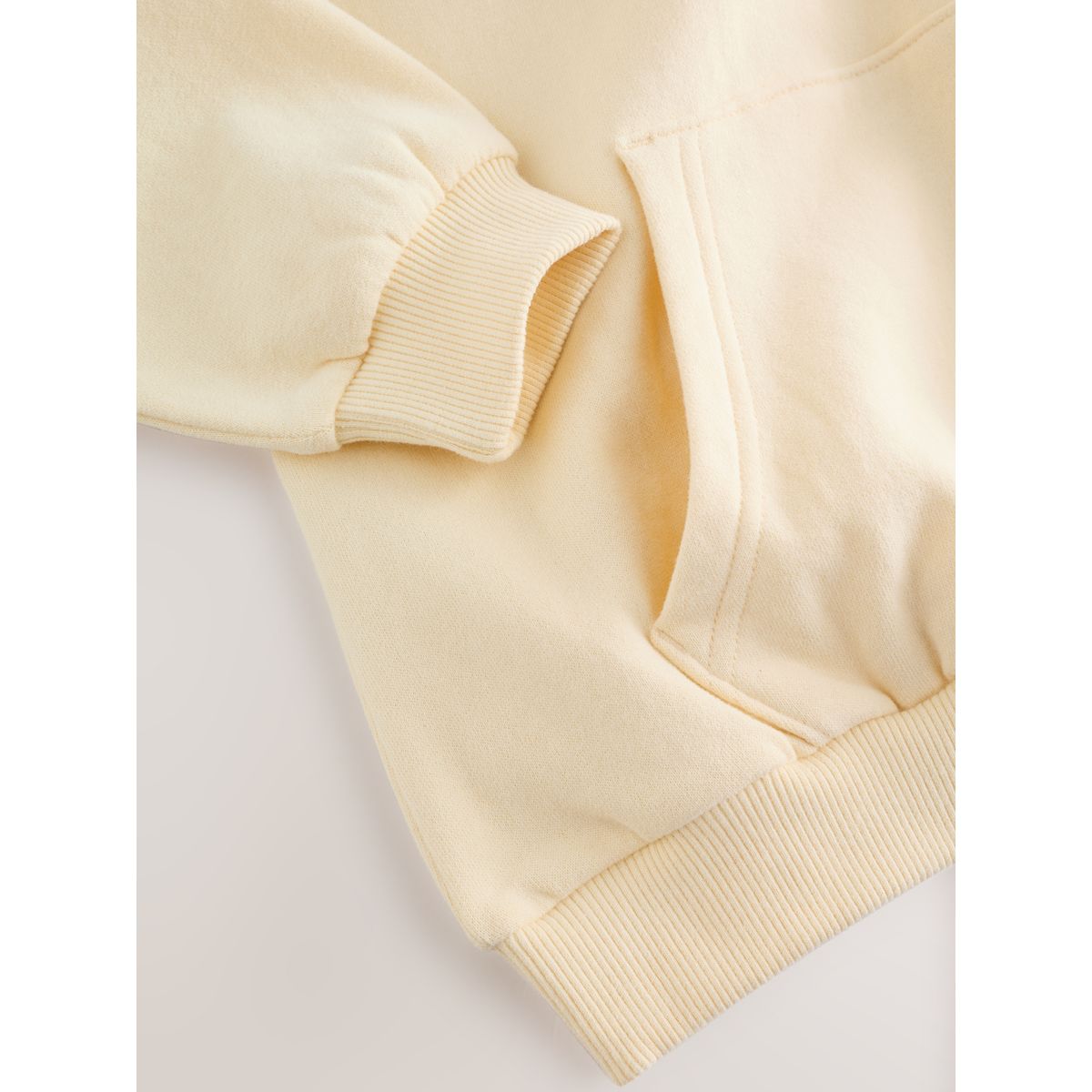 Sweat à capuche détails brodés jaunes, NEXT