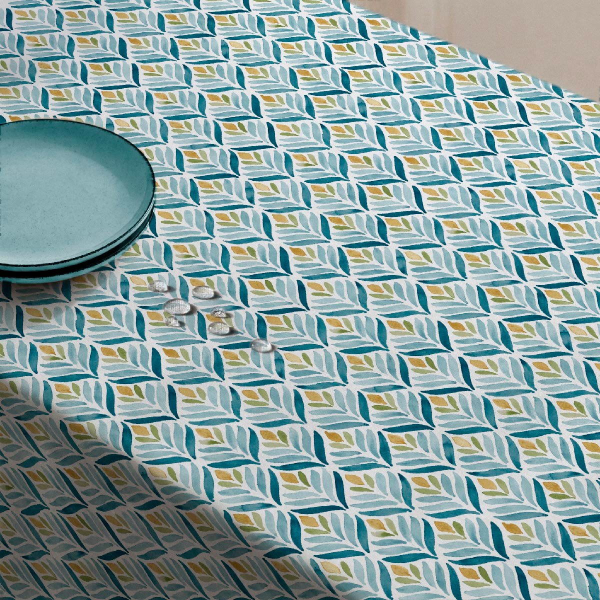 Nappe anti-taches Castle - 100% coton - bleu, NAF NAF HOME