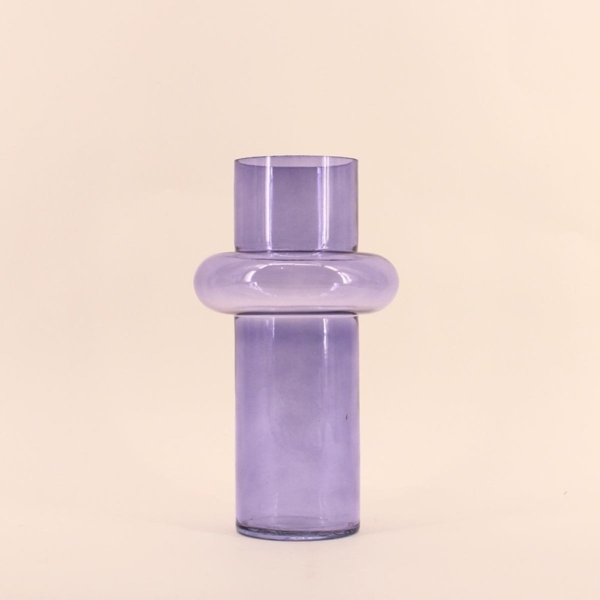 Vase anneau en verre, H31cm bleu, DECOSTAR