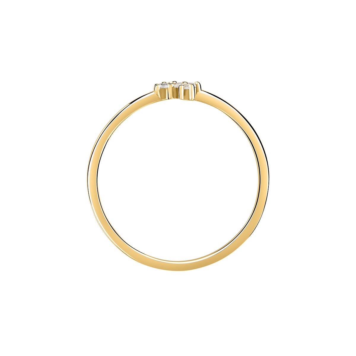 Bagues en Diamant Synthétique/or Jaune Recyclé 375/1000 et Diamant synthétique or, LIVE DIAMOND