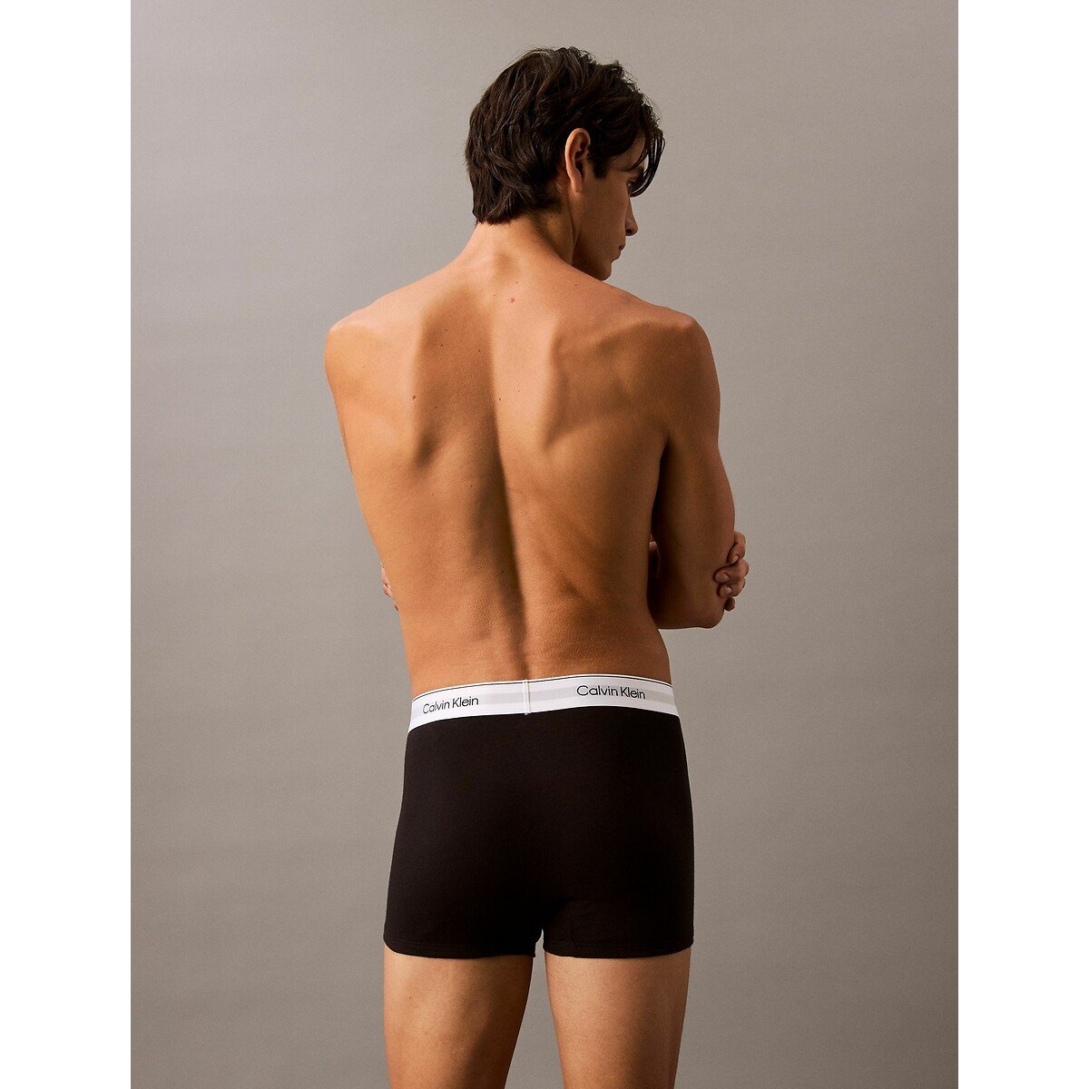 Confezione da 3 boxer morbidi con pinces - Icon Cotone Stretch nero + nero + nero, CALVIN KLEIN UNDERWEAR