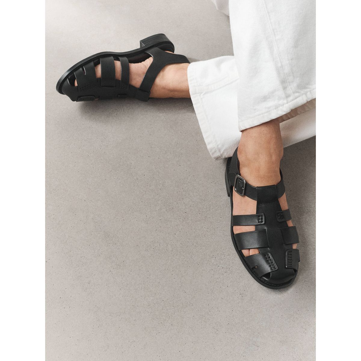 Sandales fisherman forever comfort® noir, NEXT