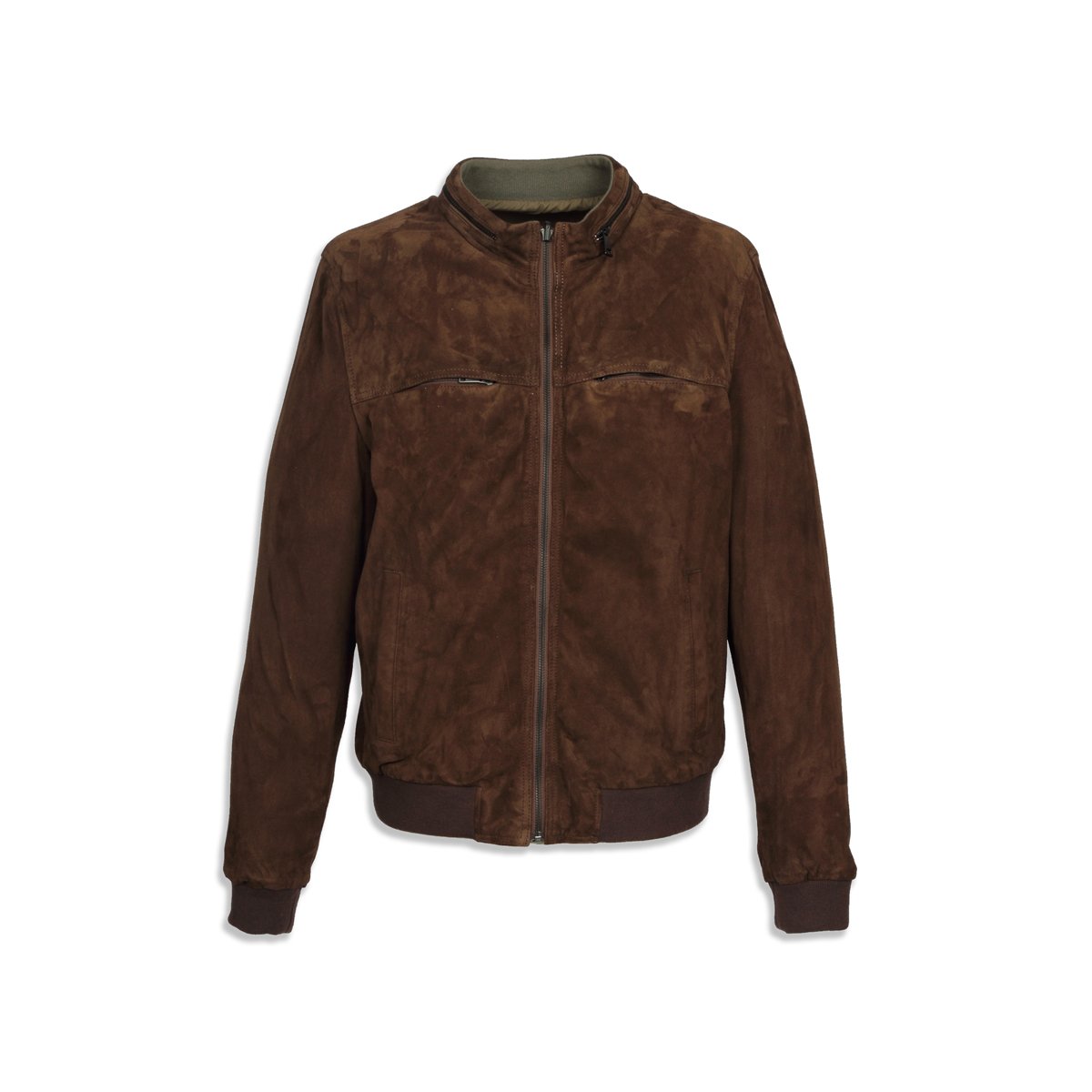 Veste réversible en cuir DYLAN kaki, OAKWOOD