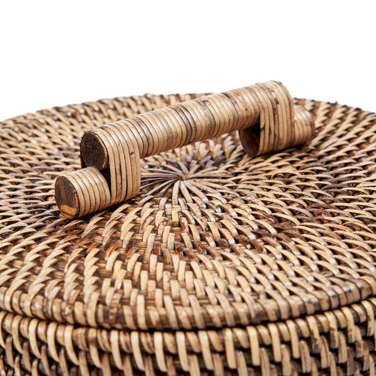 Poubelle de salle de bain en rotin RATTAN BIN brun naturel, BAZAR BIZAR
