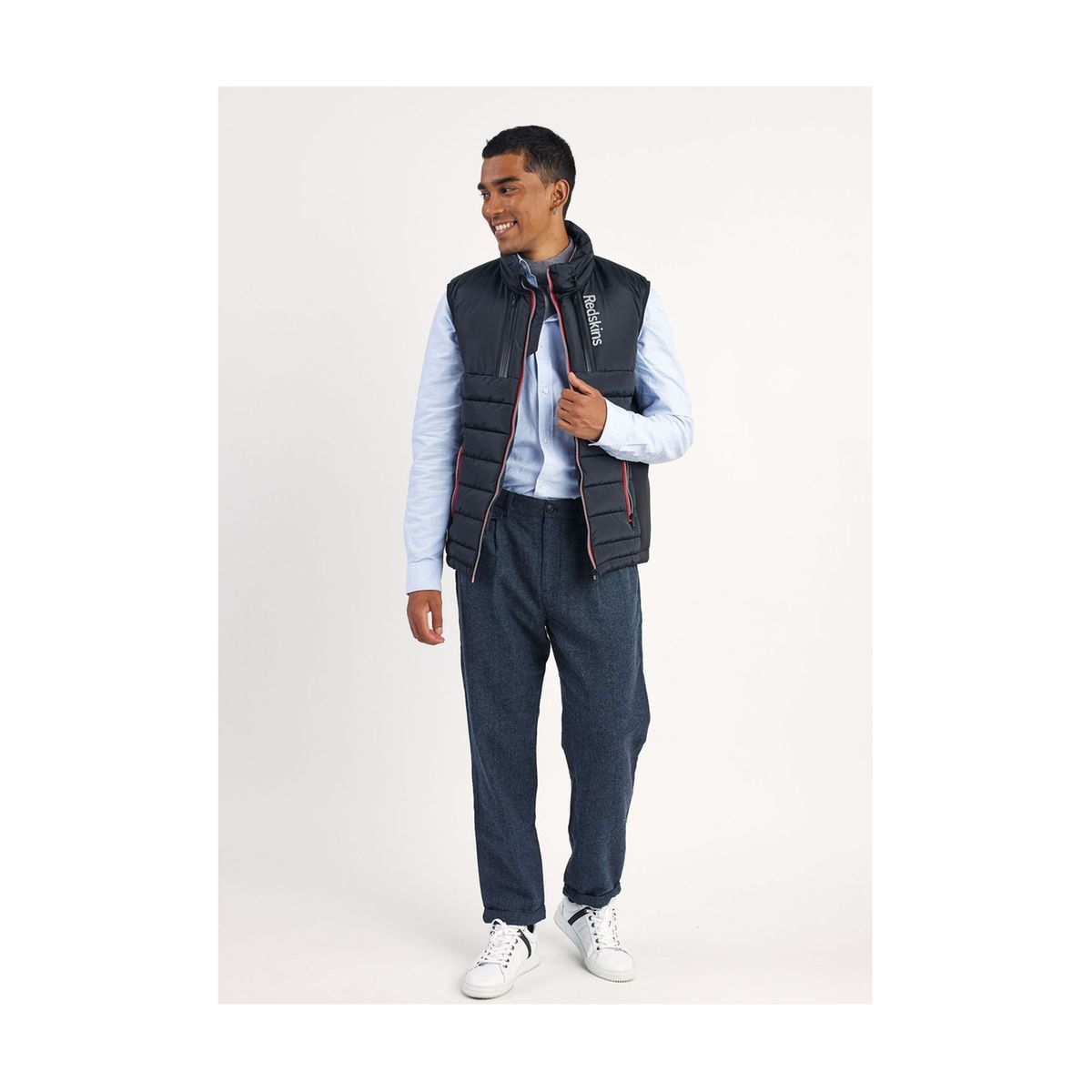 Doudoune col capuche zippé sans manche DEVON SWELL black/black, REDSKINS