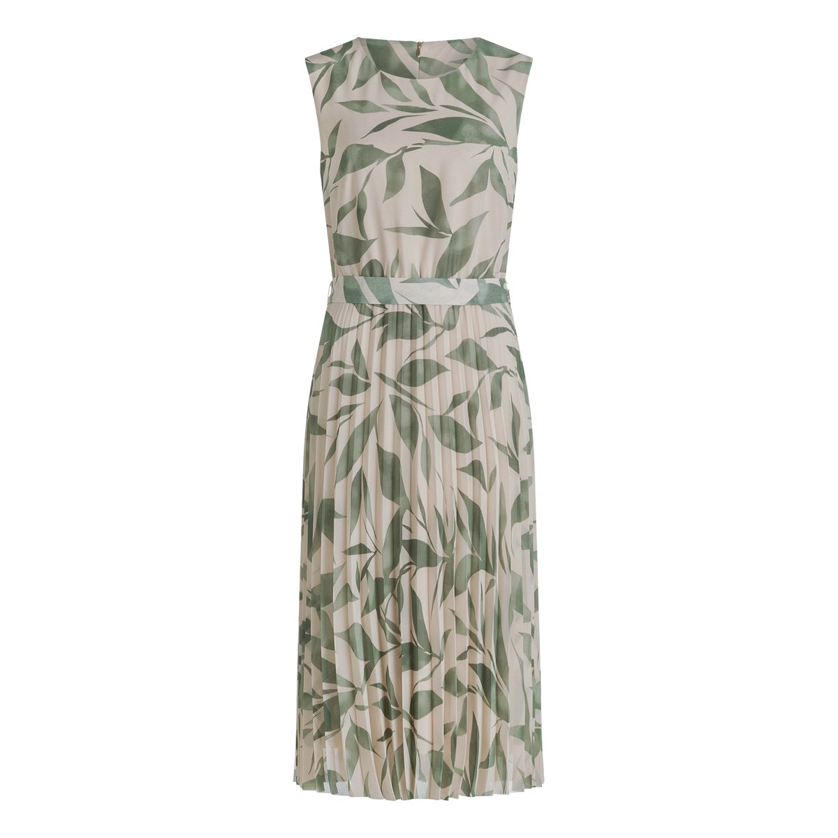 Robe en chiffon à plis nature/green, BETTY & CO