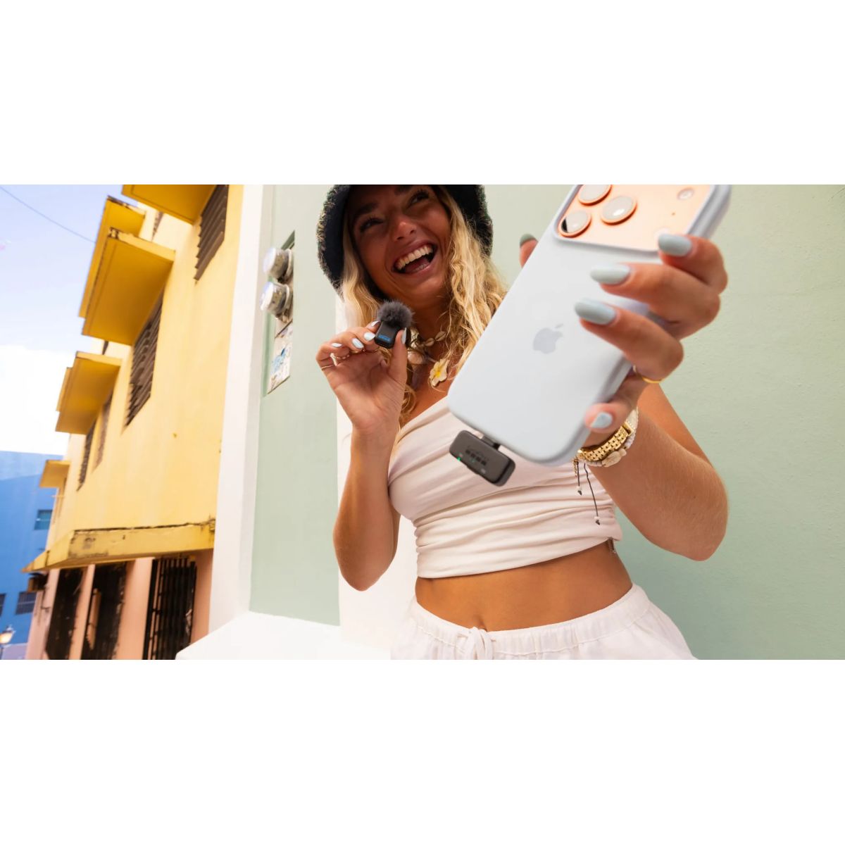 Micro cravate sans fil Wireless Mic USB Kit couleur unique, GOPRO