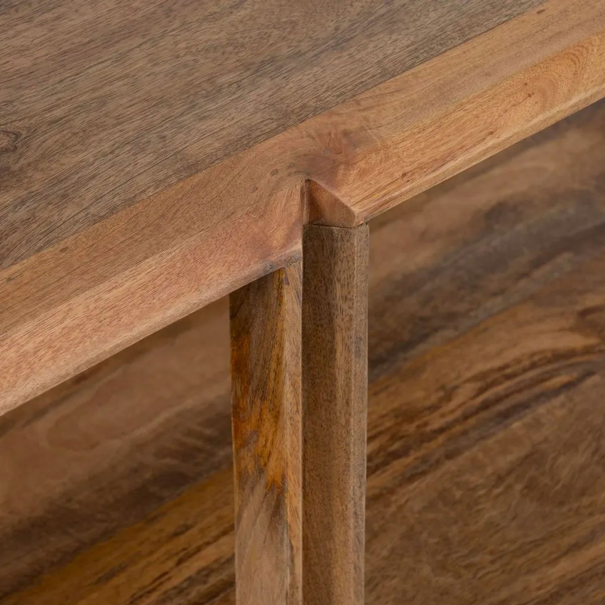 Table basse rectangulaire en bois de manguier 130x80x45cm bois, WADIGA