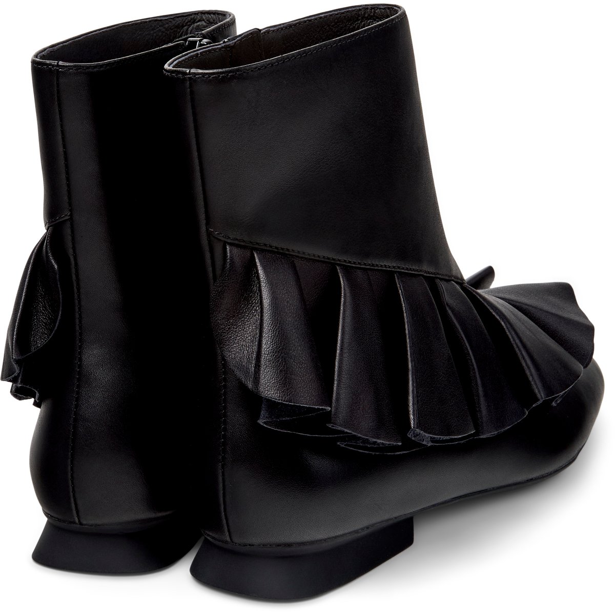 Bottines Cuir daim CASI MYRA noir, CAMPER