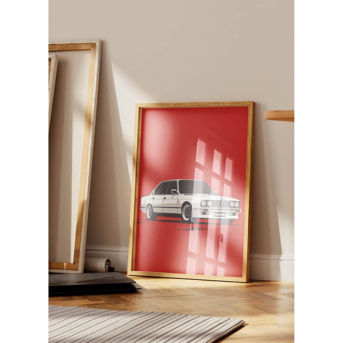 Affiche vintage blanche - Élégance et minimalisme blanc, L'AFFICHERIE