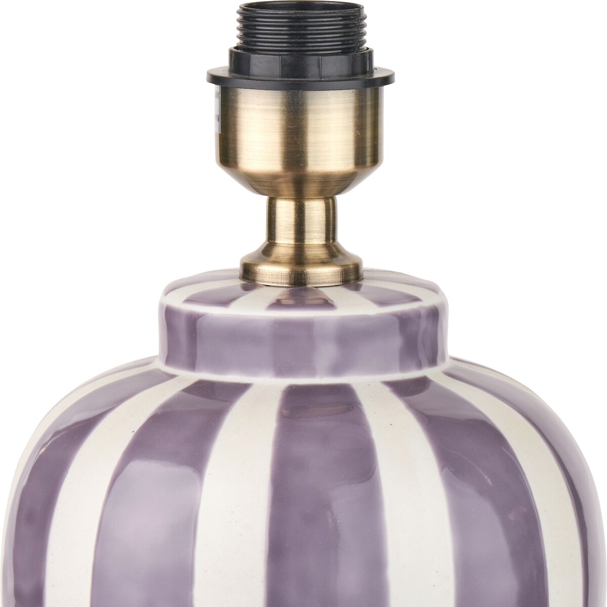 Petra Lilac Striped Ceramic Table Lamp Base lilac, ÉDITÉ