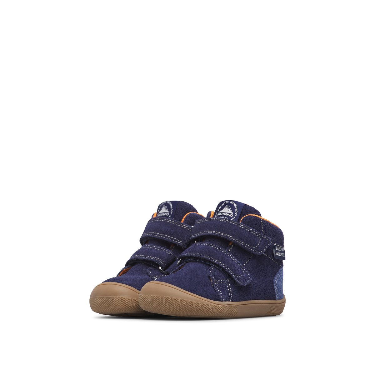 Bottines barefoot en daim BAREFOOT SPINNI VL WP. marine-bleu, NATURINO