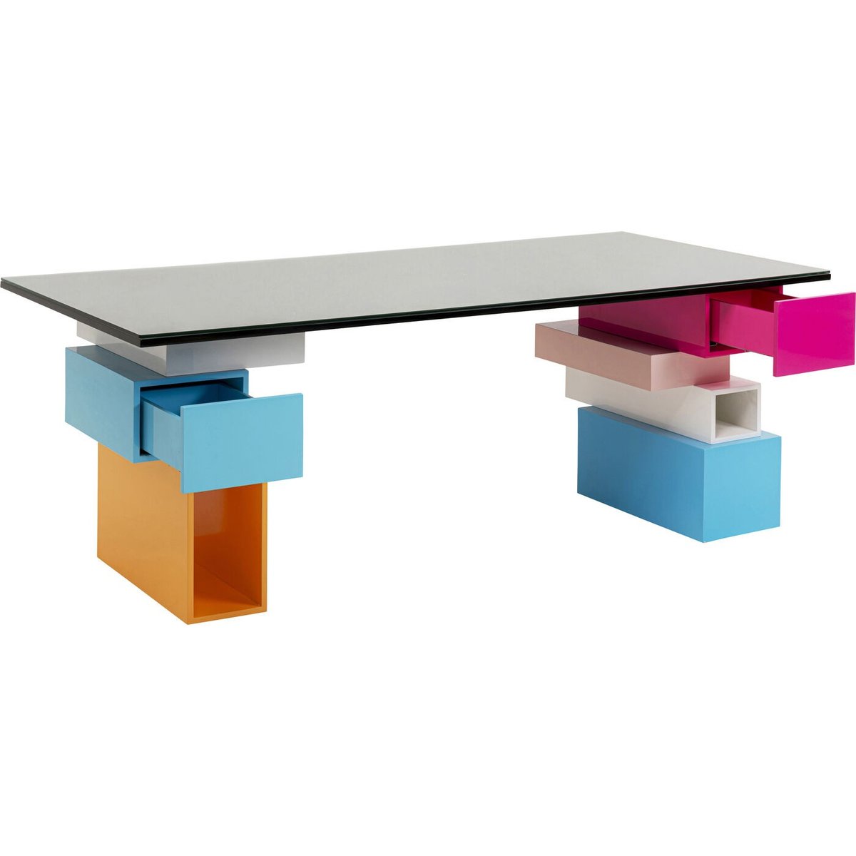 Bureau blocs de couleur, PIXEL multicolore, KARE DESIGN