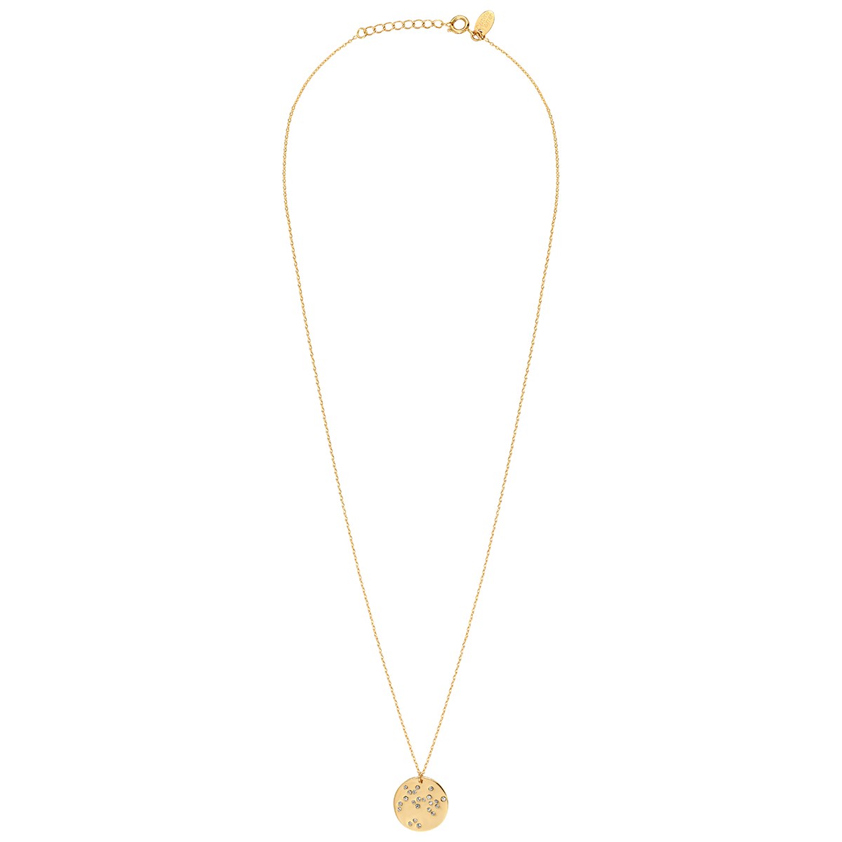 Collier doré sagittaire - galaxie - Sagittaire cristal blanc, CAROLINE NAJMAN