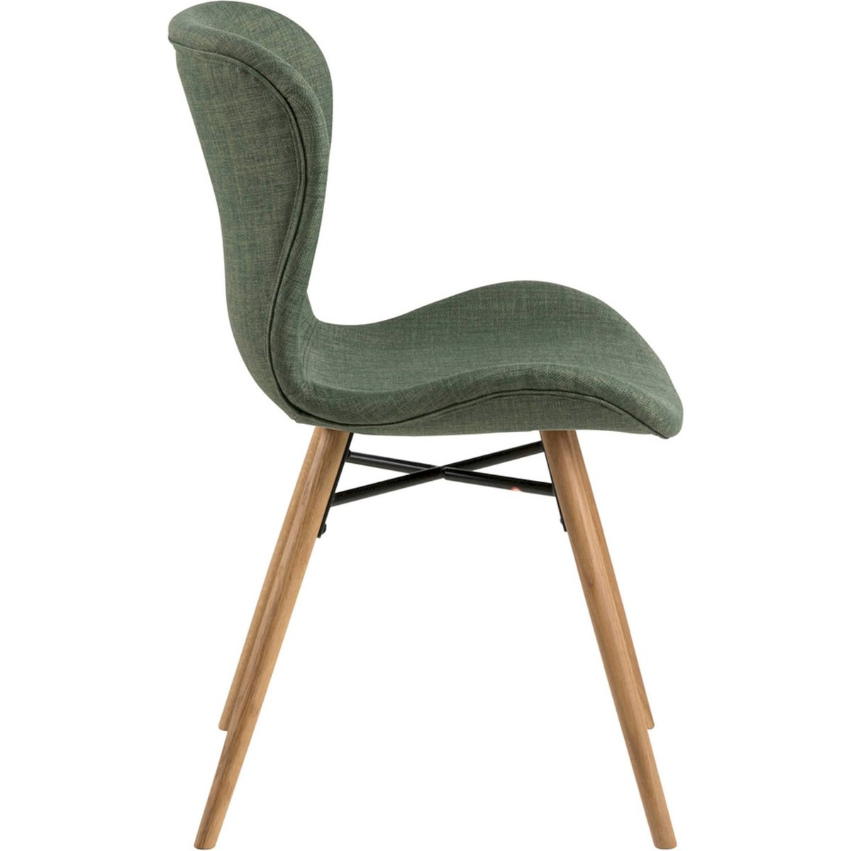 Chaise de repas matelassée collection GLENA noir, RECOLLECTION