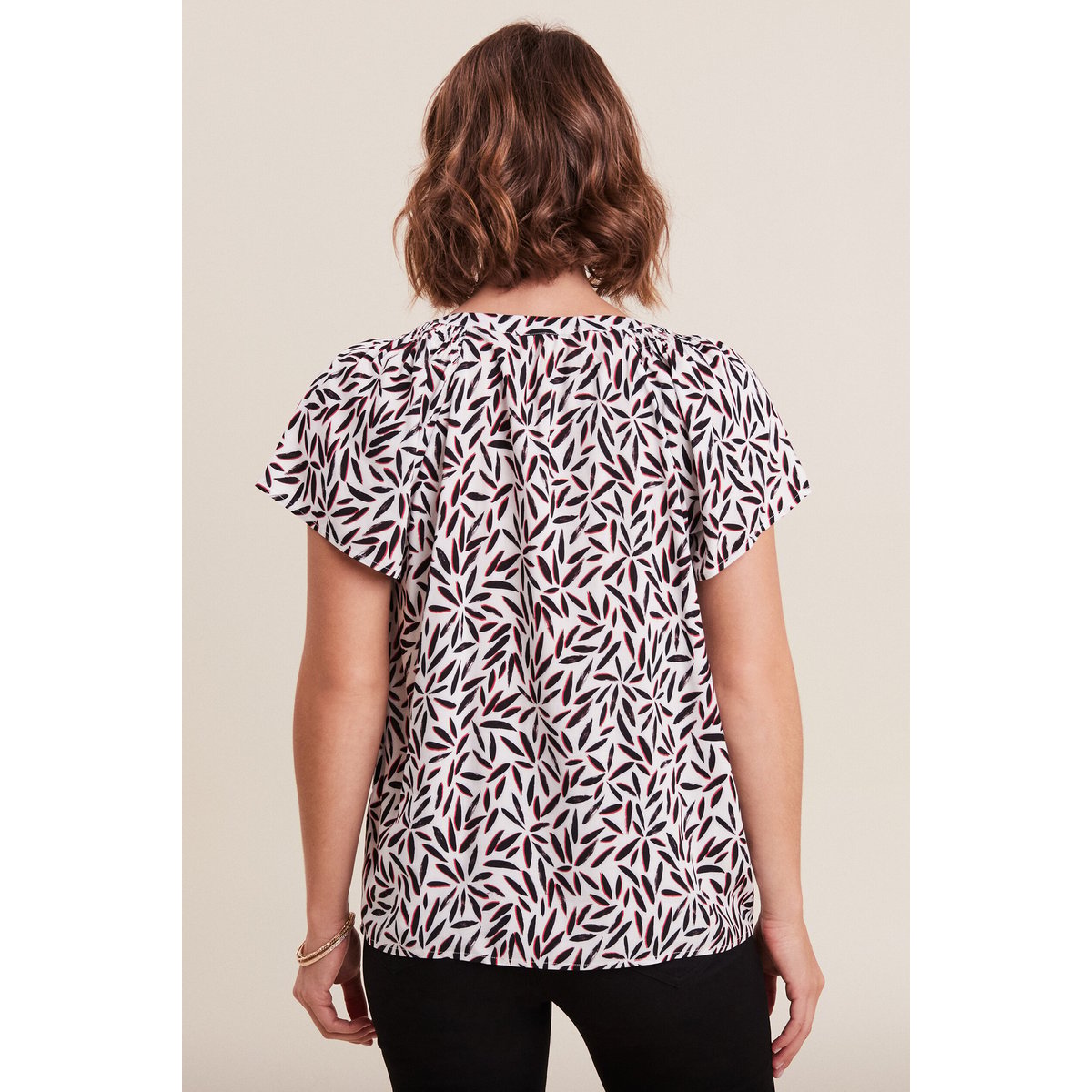 Blouse manches courtes beige, BREAL