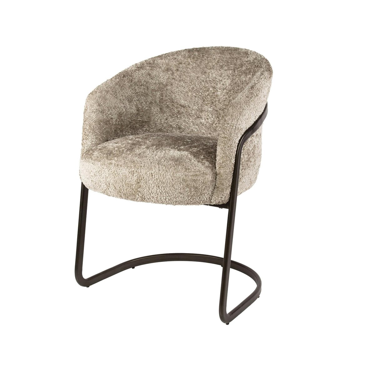 Fauteuil de table pied luge (lot de 2) ASCOLI beige, PIER IMPORT