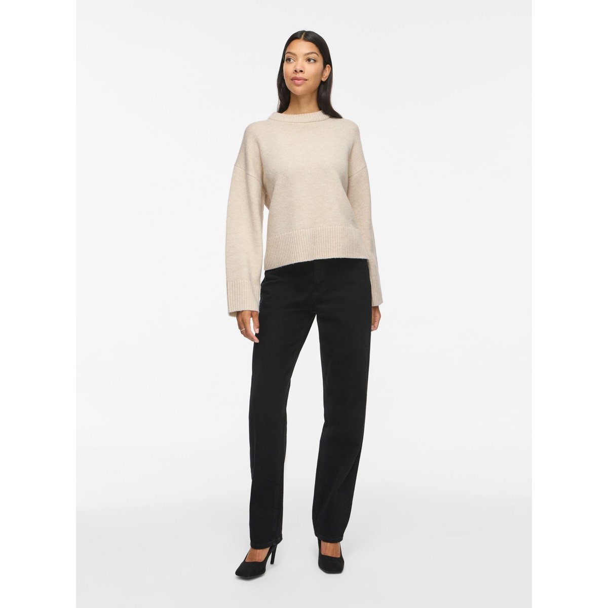 Pull En Maille gris - birch1, VILA