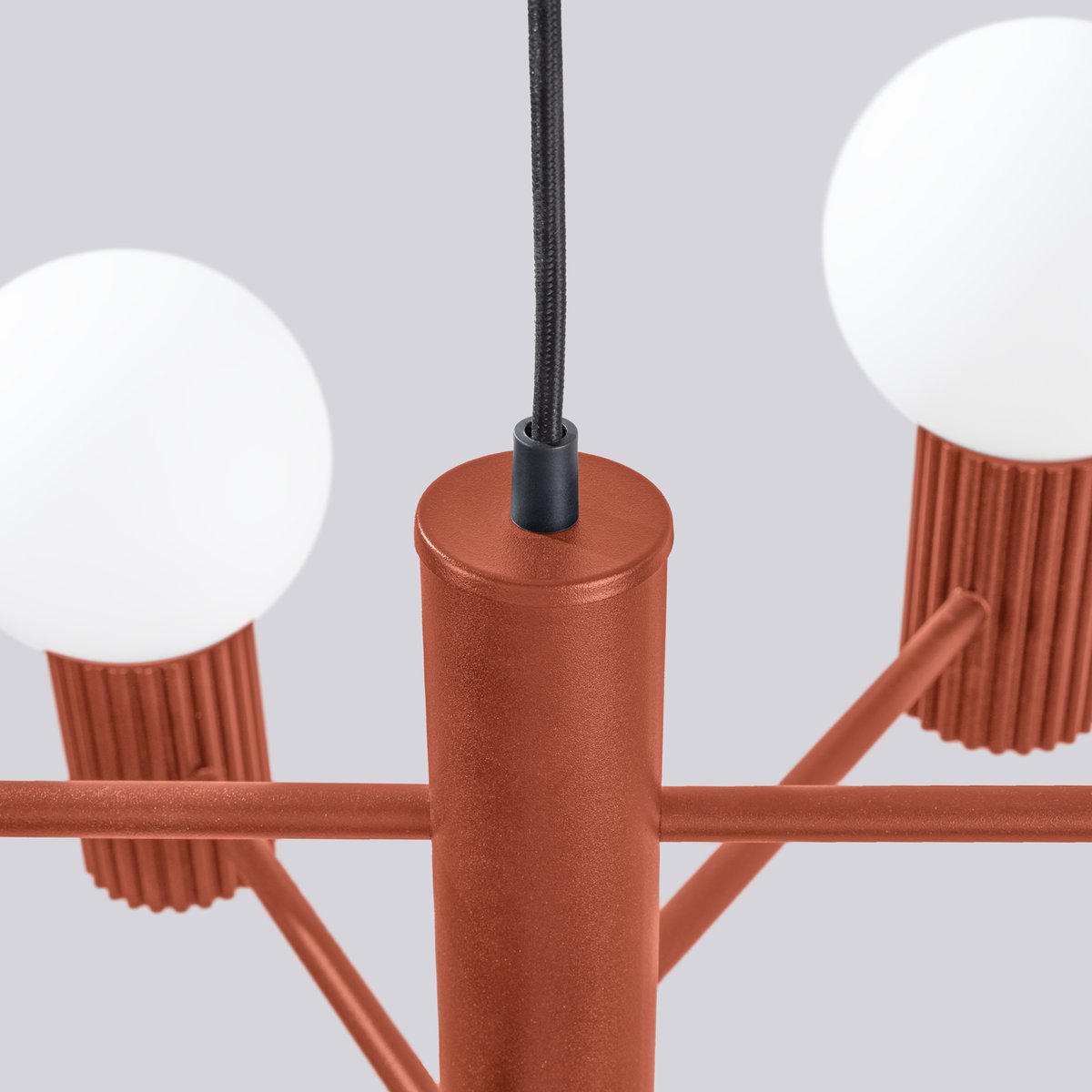 Lustre Aluminium Ocre Rouge G9 6 Halo rouge, EDEN