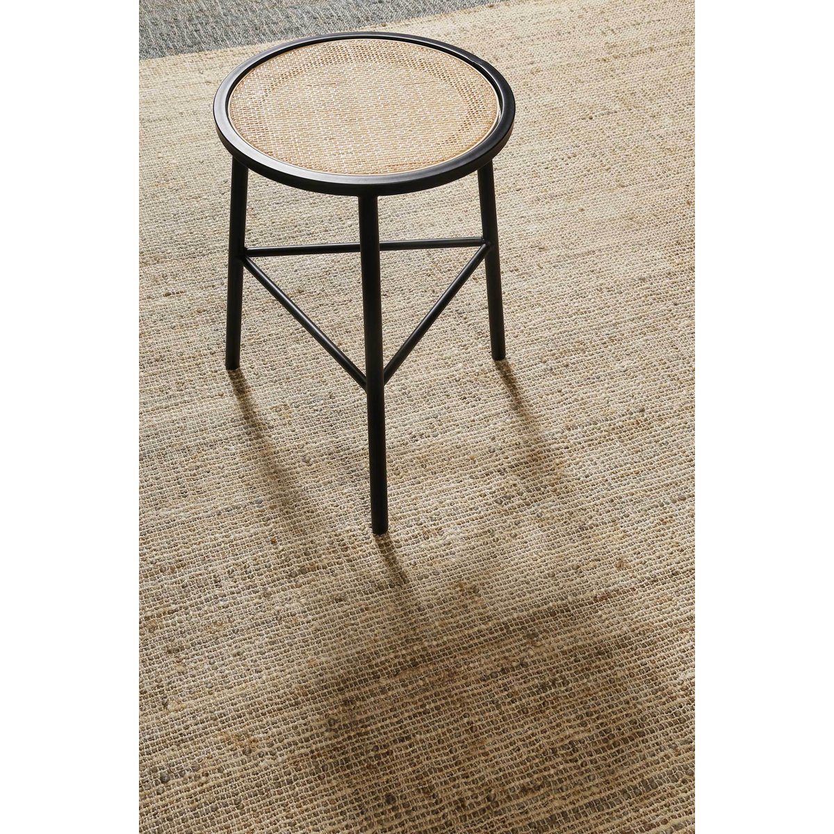 Tapis jute rectangulaire à franges , VIKTOR naturel, gris, WECON HOME