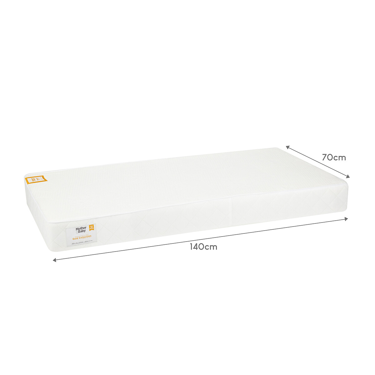 Anti Allergy Sprung Baby Mattress white, MOTHER&BABY
