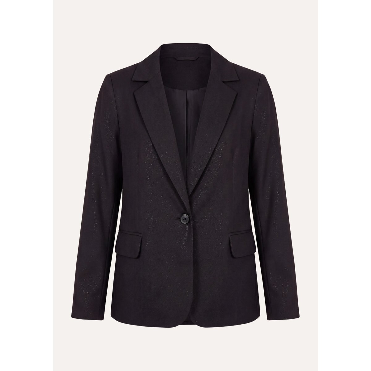 Veste tailleur à rayures manches longues noir, LA FEE MARABOUTEE