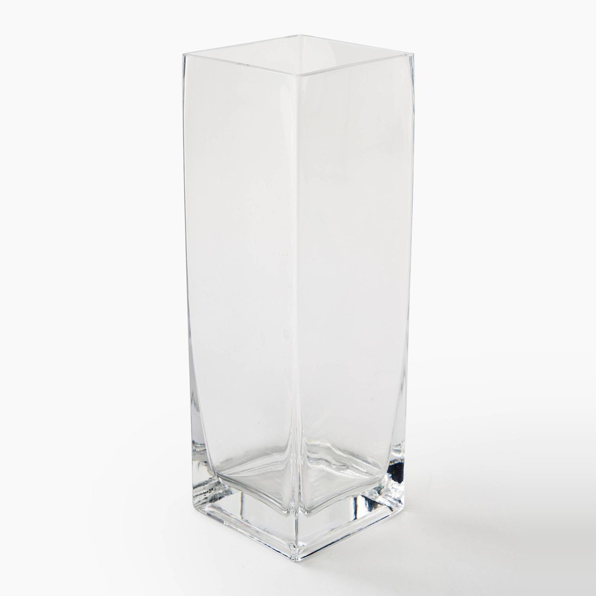 Vase carré crystal , 10xh30 transparent, MONOPRIX