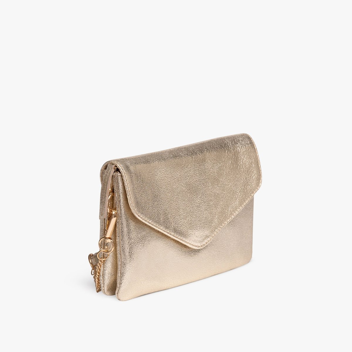 Sac Pochette en cuir BLOOM dore, BOCAGE