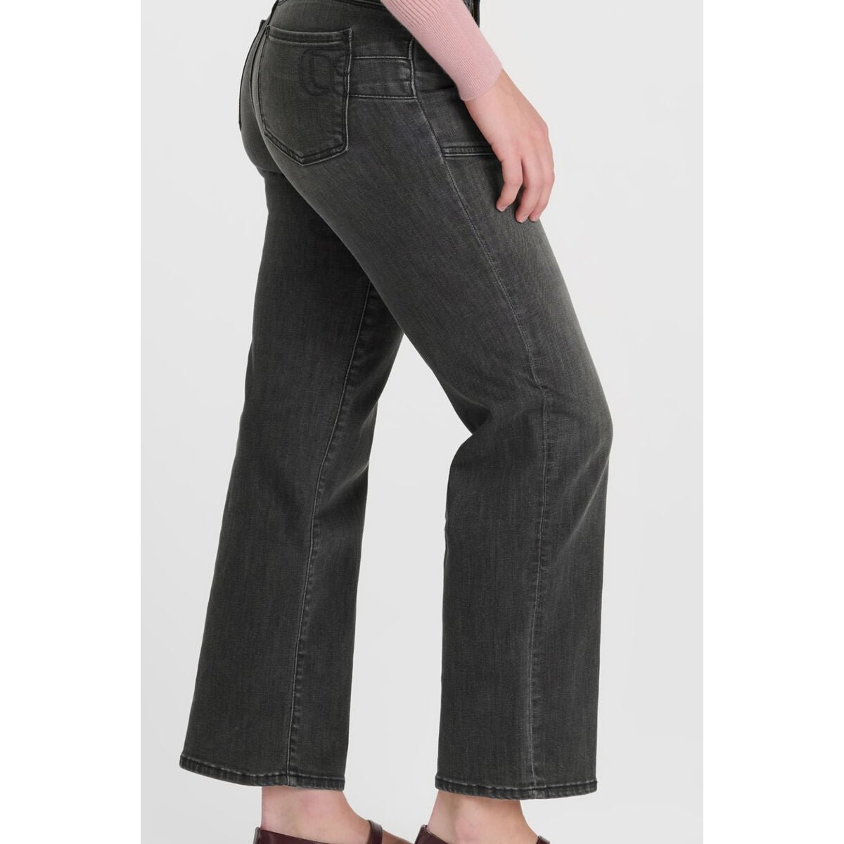Jeans droite PULPH22, longueur 34 black / black, LE TEMPS DES CERISES