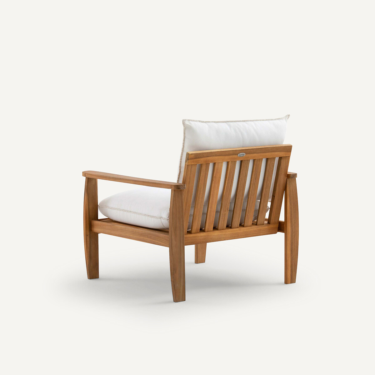 Fauteuil de jardin en acacia, Nellia blanc, AM.PM