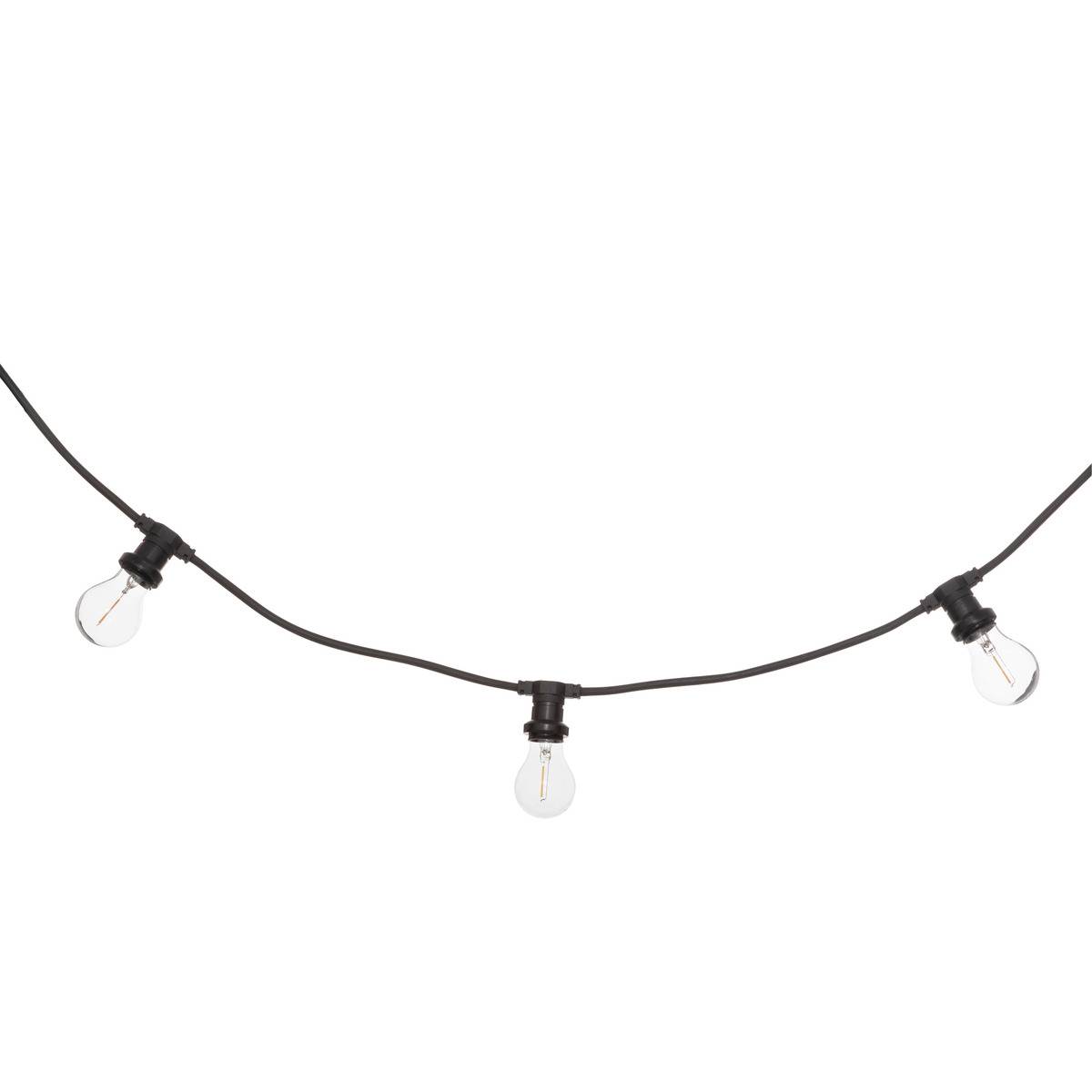 Guirlande LED d'extérieur secteur EMY noir, ATMOSPHERA