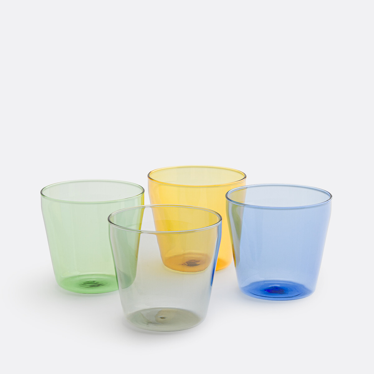 Lot de 4 gobelets en verre borosilicate, Oryn multicolore, LA REDOUTE INTERIEURS