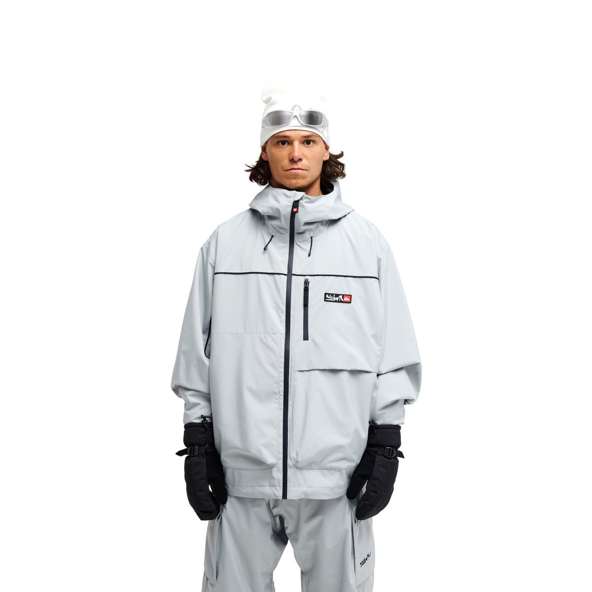 Veste de snow technique YOUNG GUNS FULL RIG 20K gris quarry, QUIKSILVER