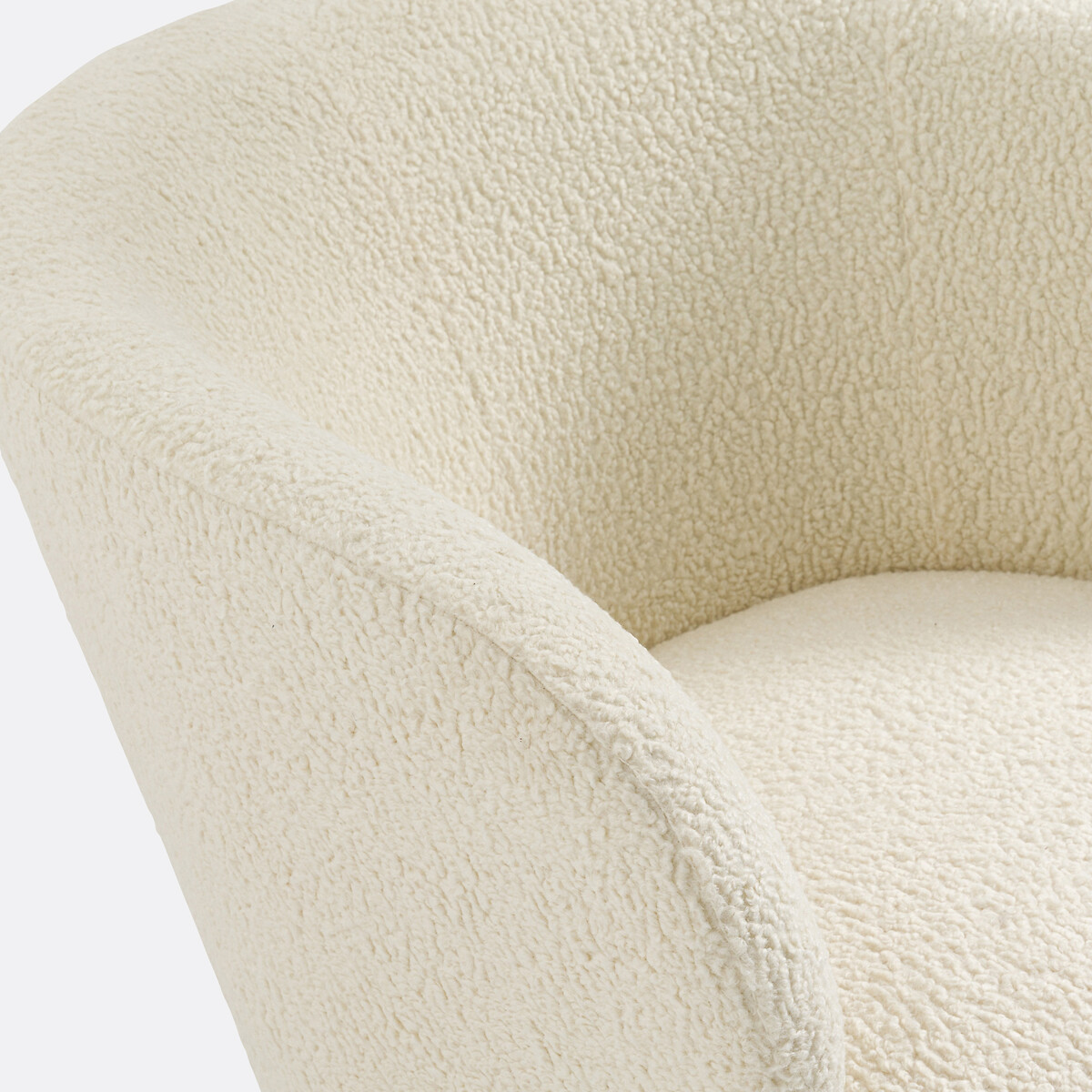 Fauteuil bouclette Lancy ecru, LA REDOUTE INTERIEURS
