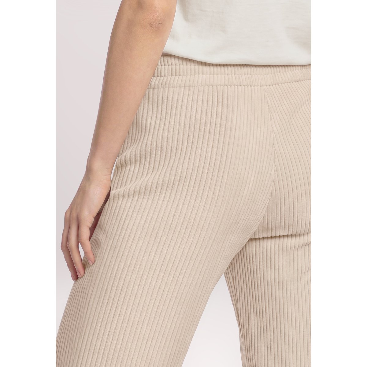 Pantalon palazzo à élastique gris, CARTOON