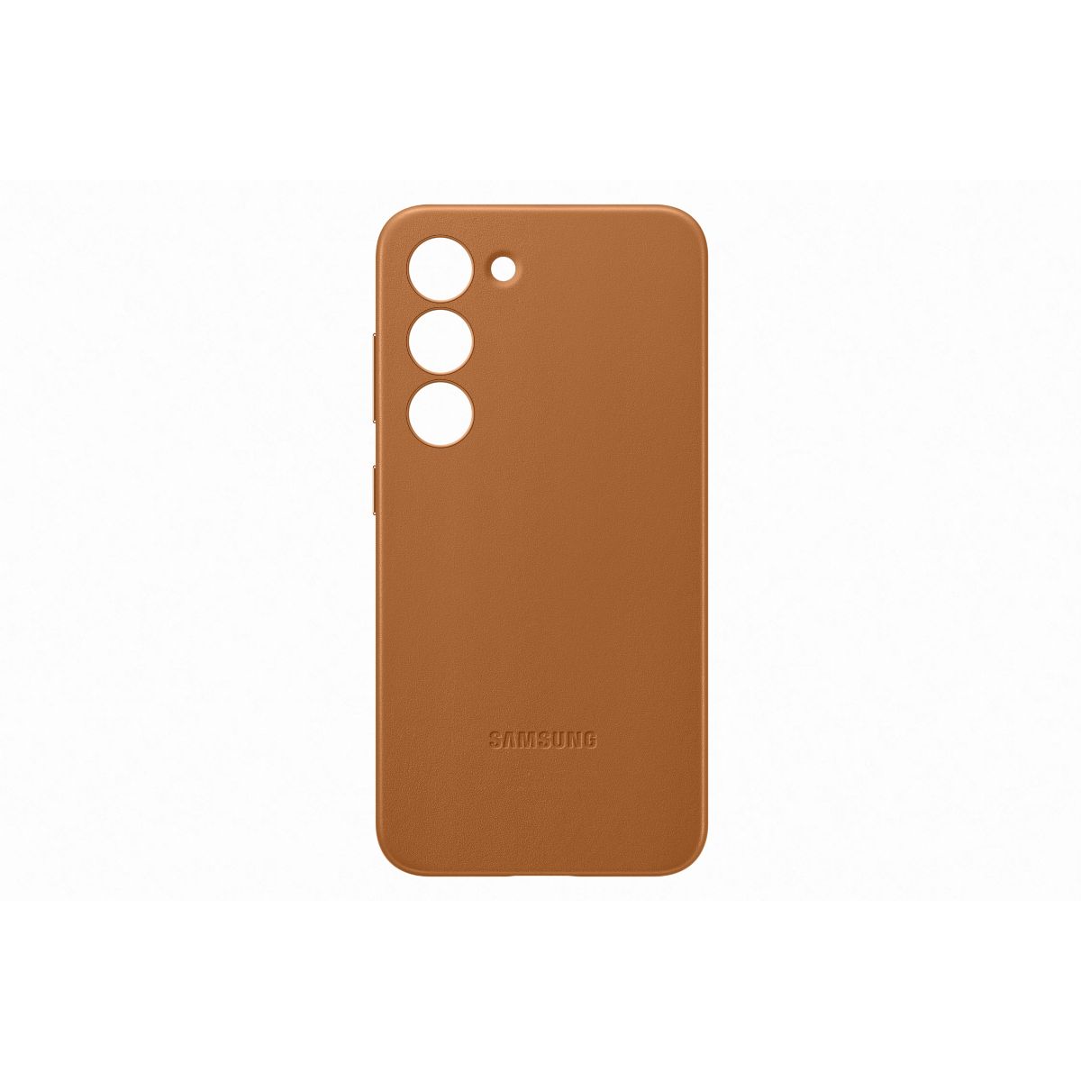 Coque S23 cuir Camel camel, SAMSUNG