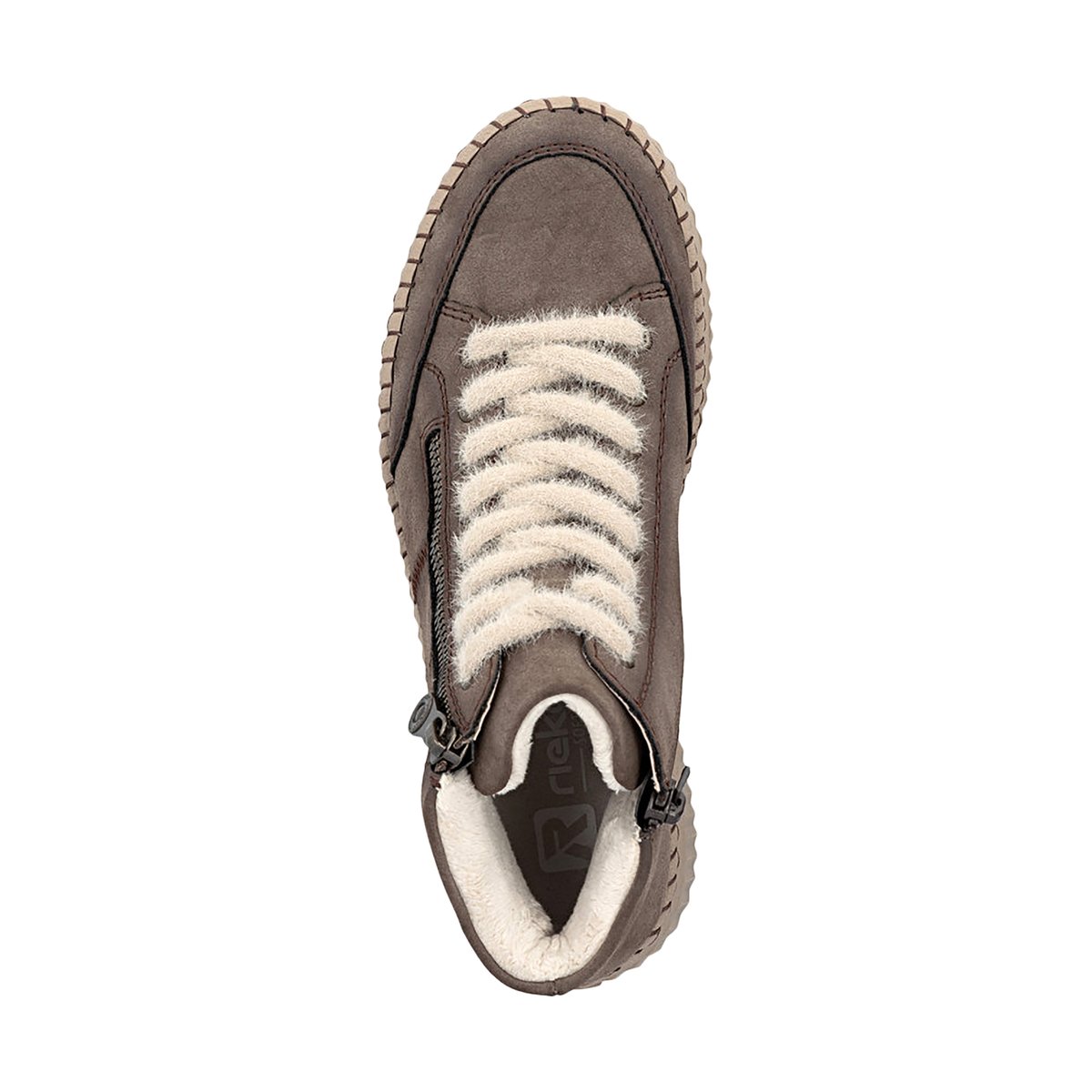 Basket Montante à Lacets Newa marron, RIEKER