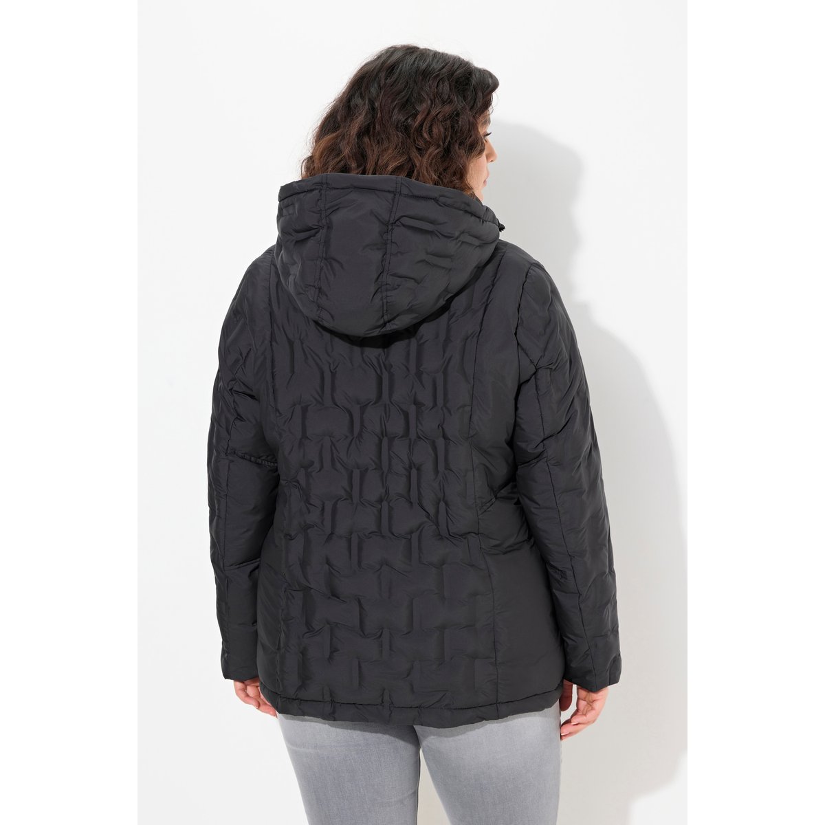 Manteau HYPRAR à capuche noir, ULLA POPKEN