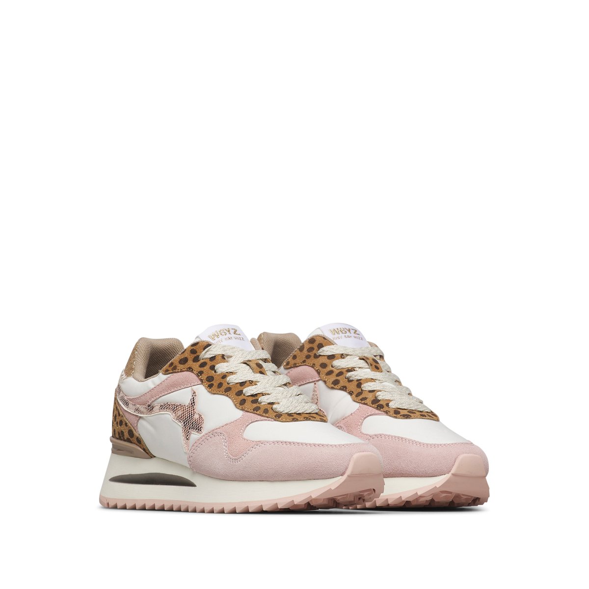 Sneakers en tissu technique et en daim YAK-W. rose-beige-, W6YZ