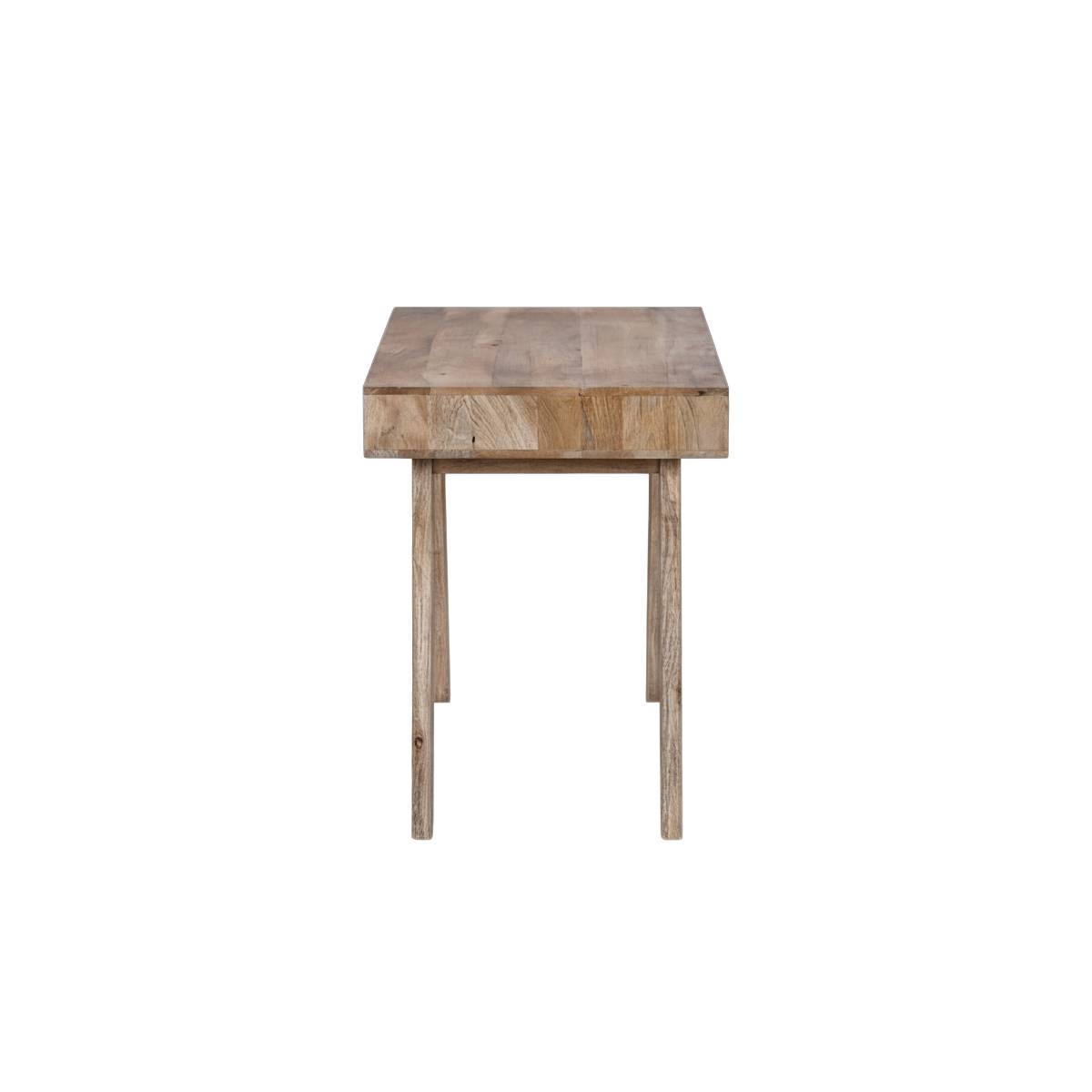 Bureau en bois de manguier AURILA bois clair, MADE IN MEUBLES