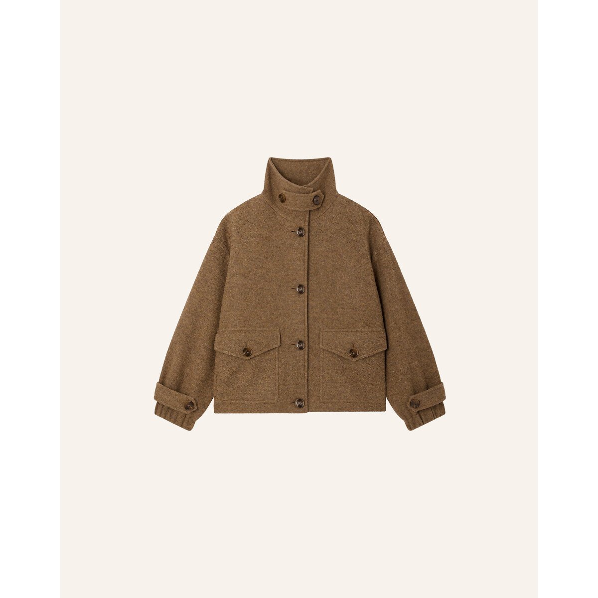 Manteau court en laine, HATTSON camel clair, SESSUN