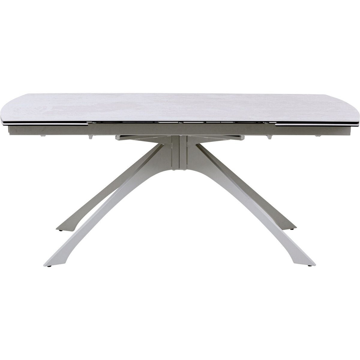 Table à rallonges en grès et acier, LANA beige, KARE DESIGN