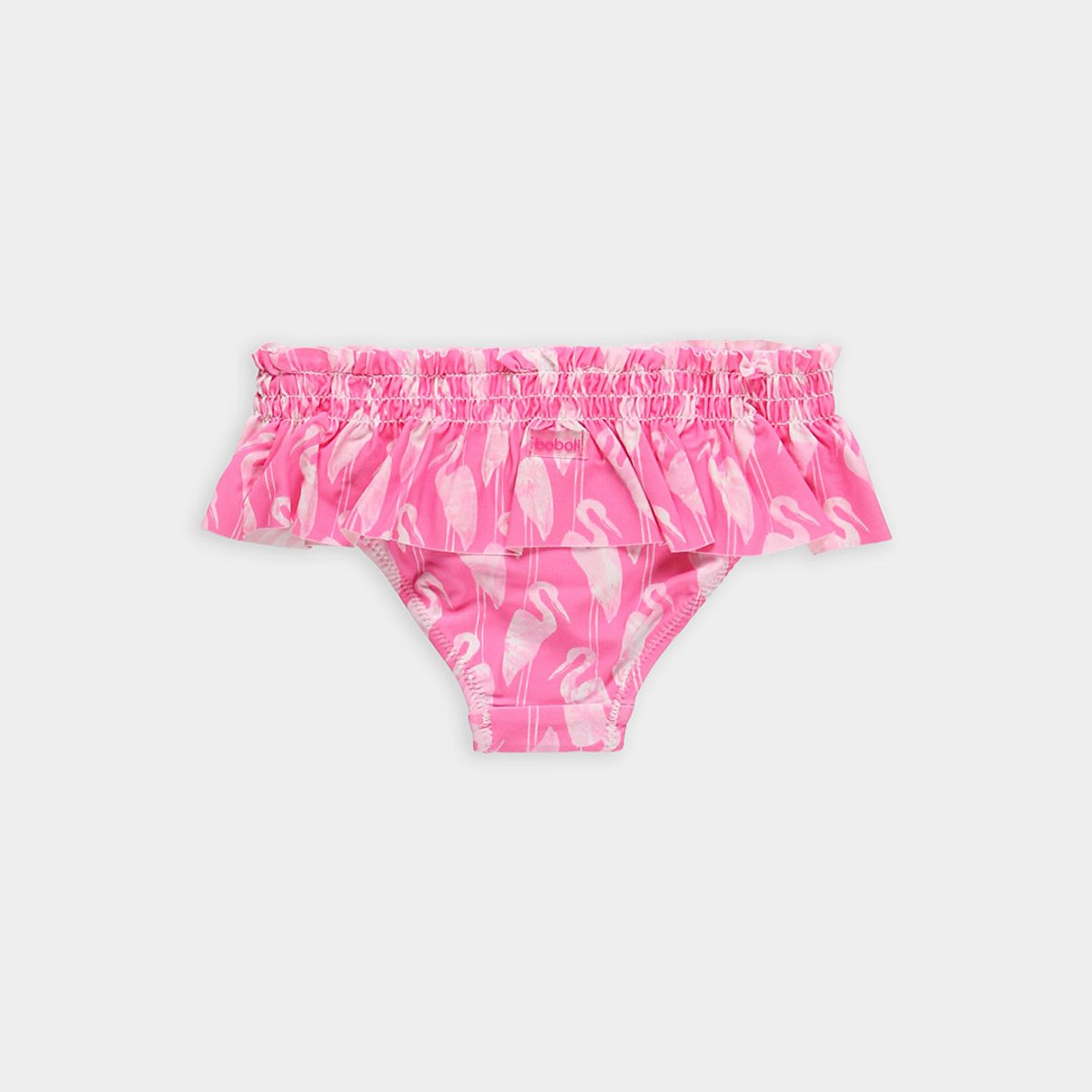Maillot de bain pour fille avec des flamants UPF50+ rose, BOBOLI