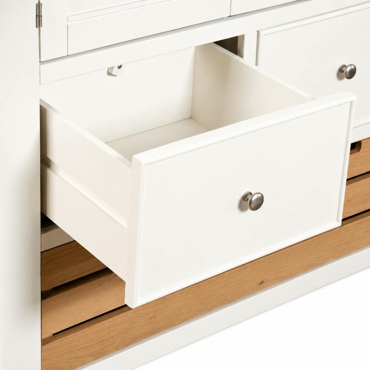 Buffet de cuisine garde-manger blanc style campagne chic VELIA blanc, PIER IMPORT