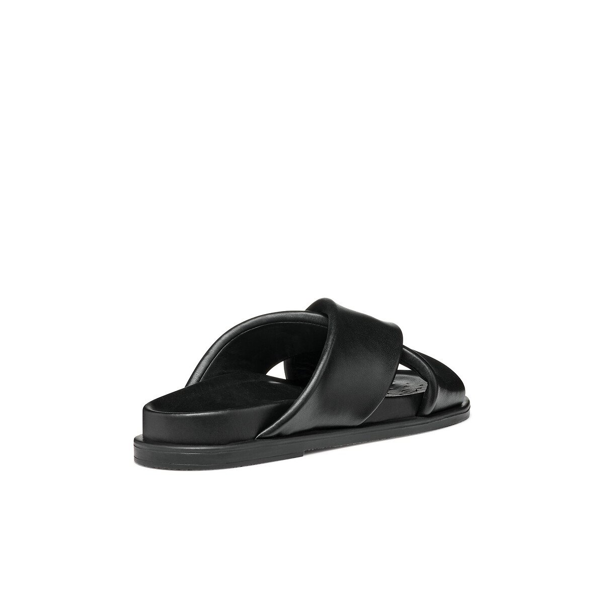 Mules piatte in pelle Adelash nero , GEOX