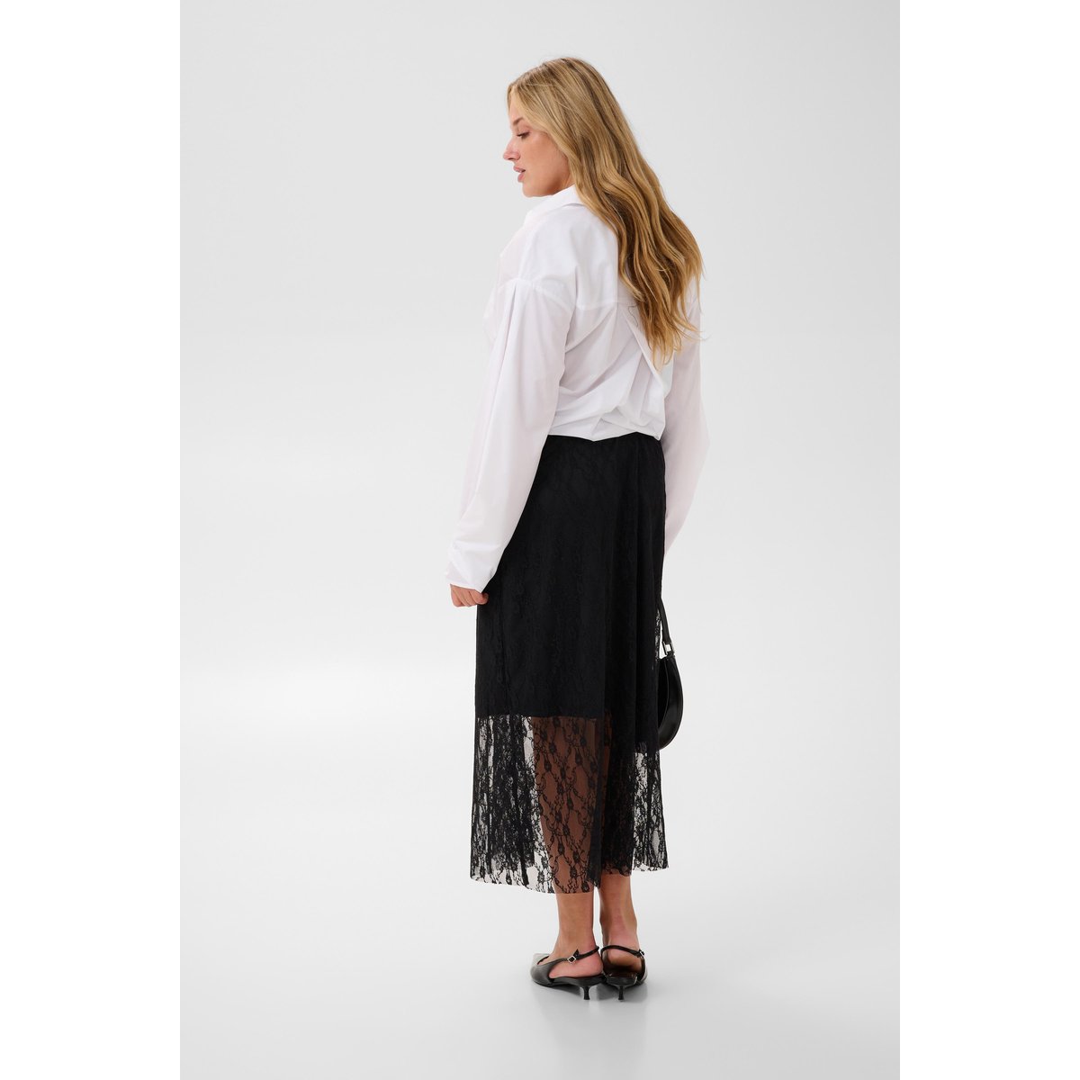 Jupe casual noir, KAFFE CURVE
