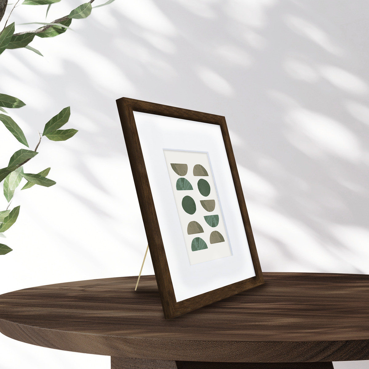 Cadre Photo Avec Passe-partout En Bois WILD brun, CEANOTHE