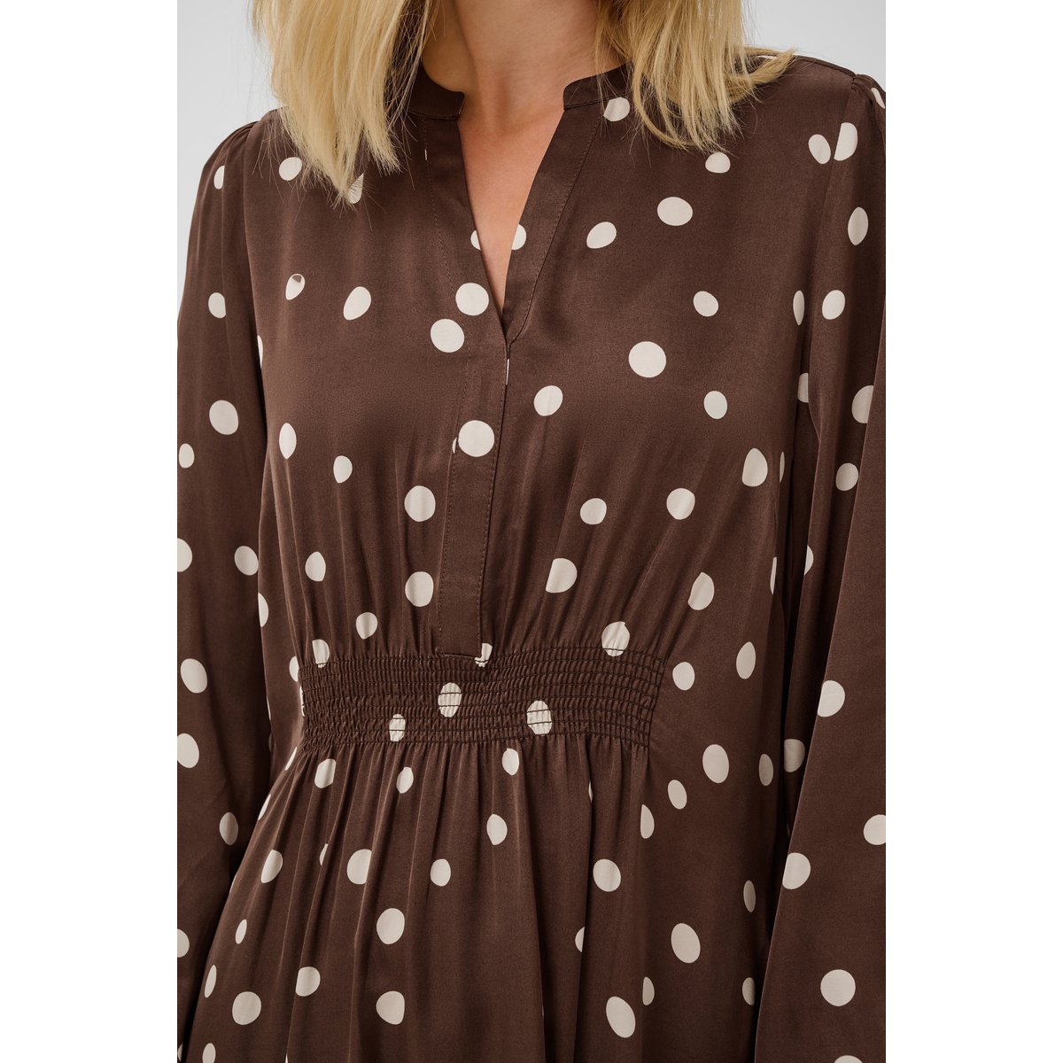 Robe marron brown/whitecap dot, CULTURE