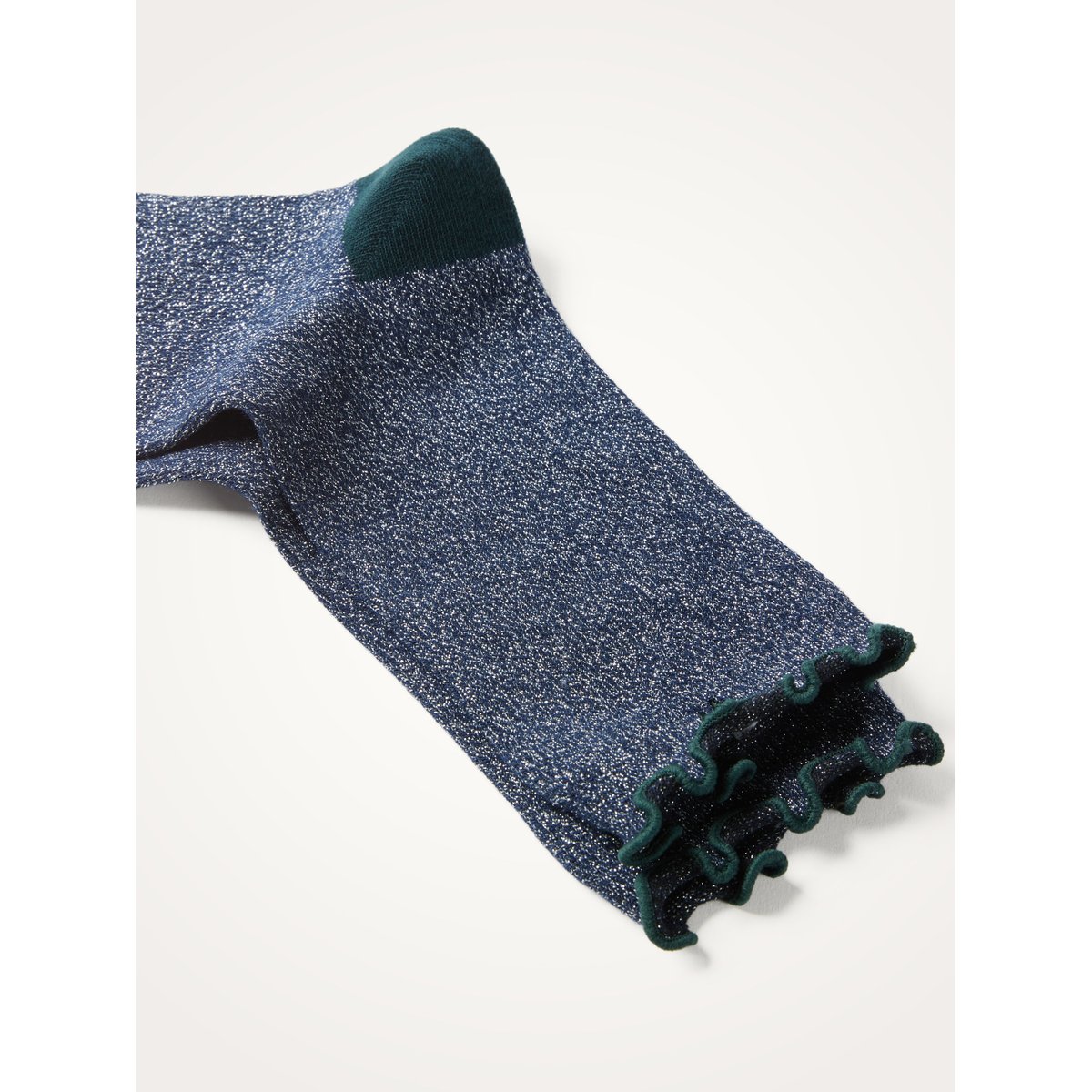 Chaussettes pailletées NARA bleu marine, VANESSA WU